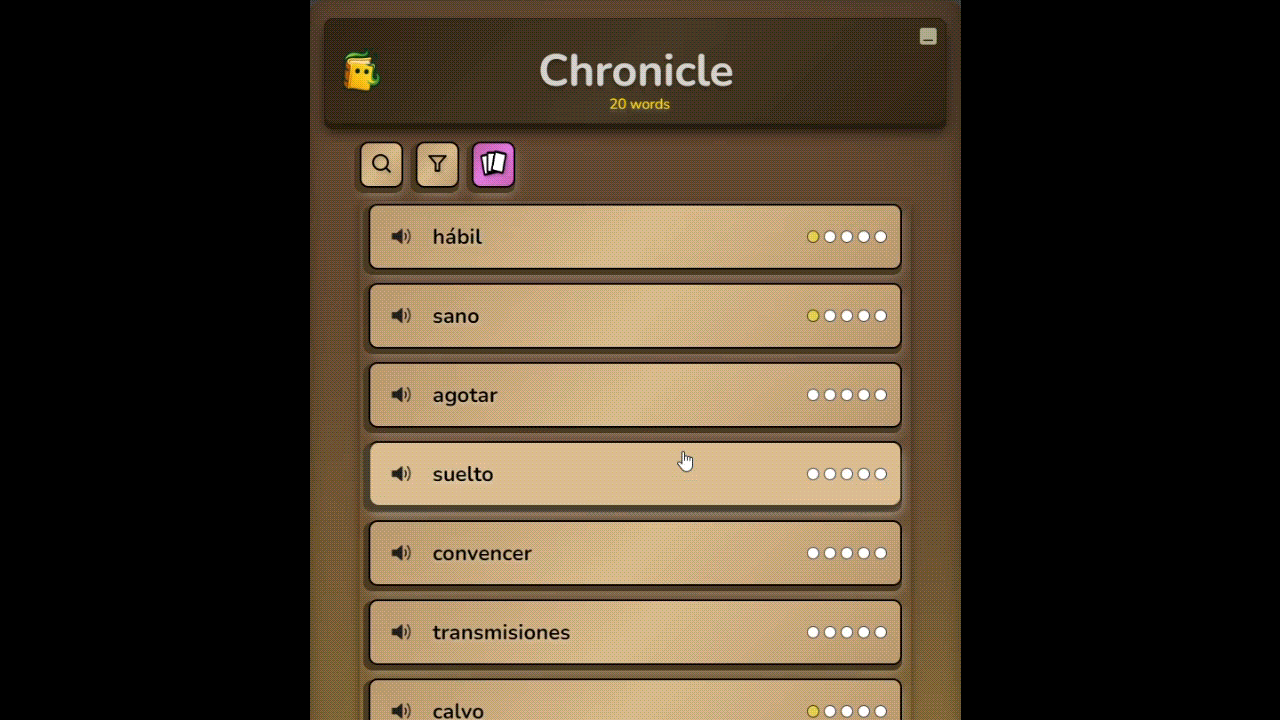 Chronicle feature demonstration